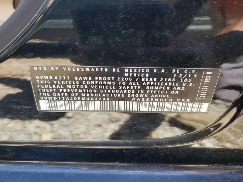 2014 VOLKSWAGEN JETTA SE  