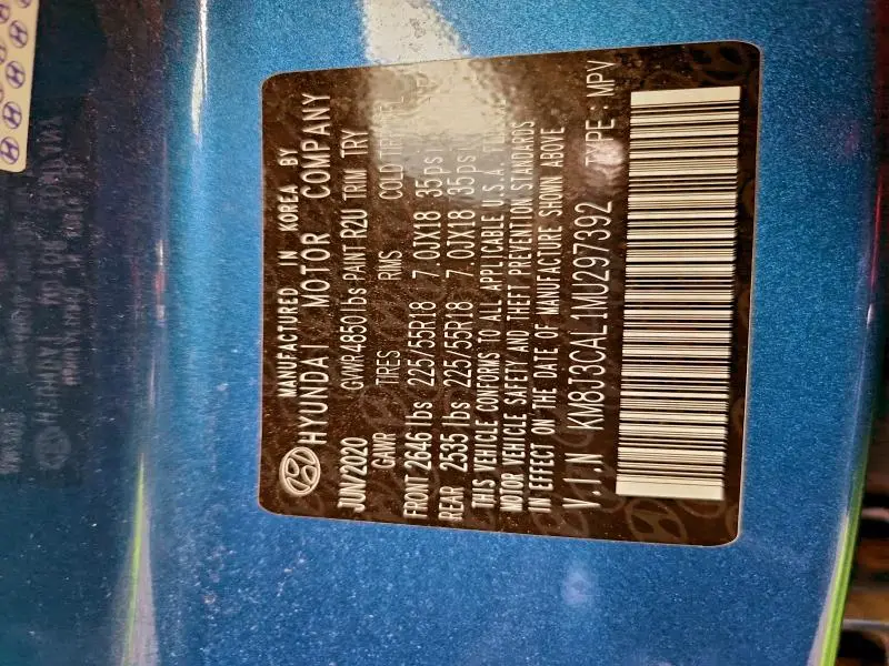 2021 HYUNDAI TUCSON LIMITED  