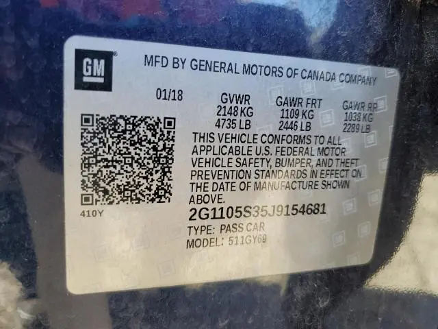 2018 CHEVROLET IMPALA LT  