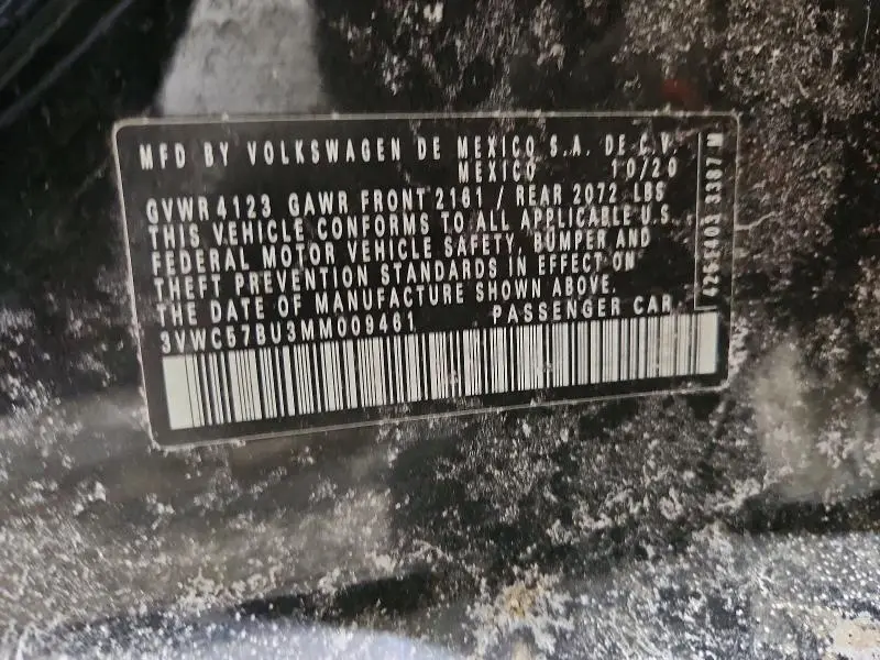 2021 VOLKSWAGEN JETTA S  