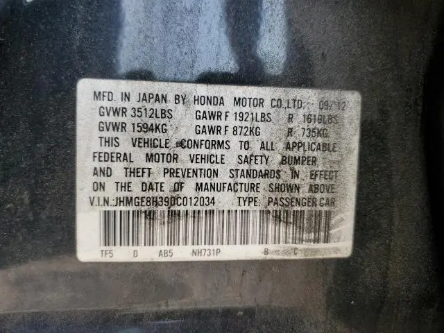 2013 HONDA FIT   