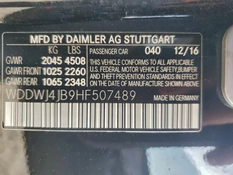 2017 MERCEDES-BENZ C 300  