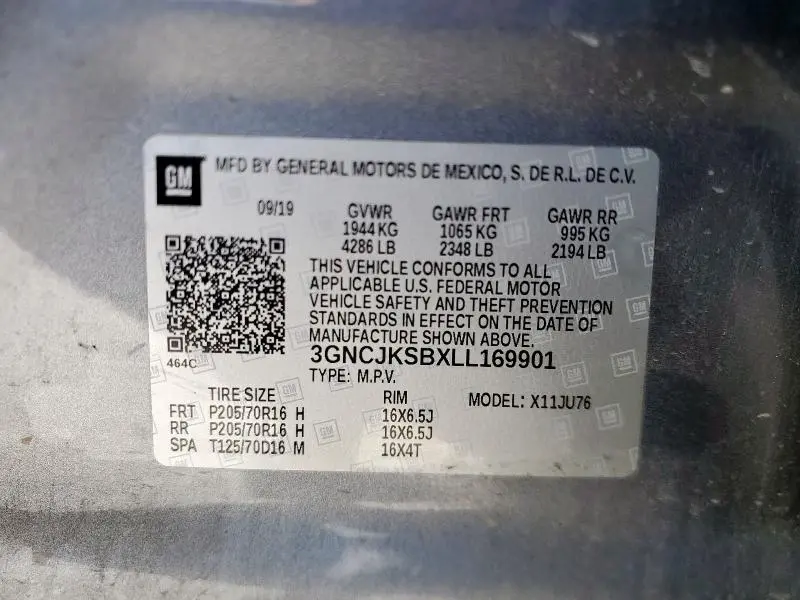 2020 CHEVROLET TRAX LS  