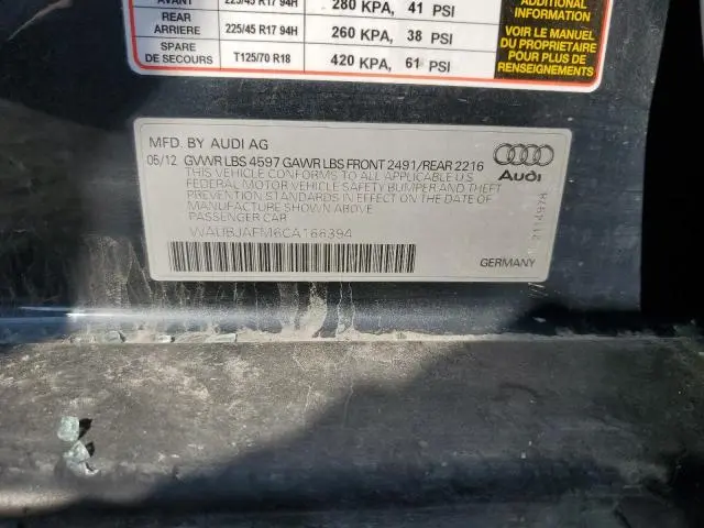 2012 AUDI A3 PREMIUM