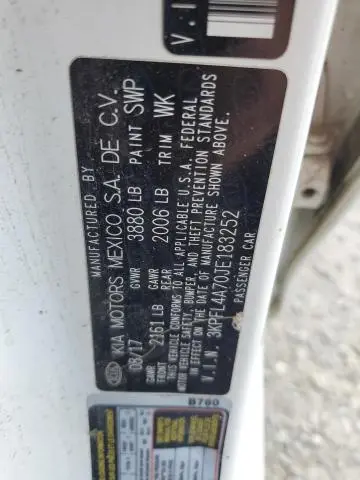 2018 KIA FORTE LX  