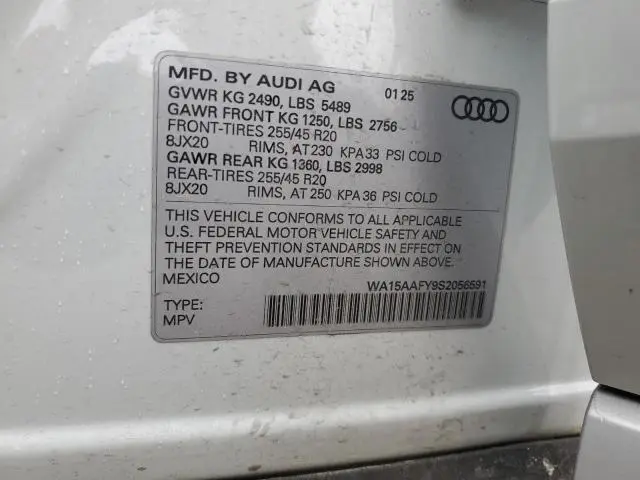 2025 AUDI Q5 SPORTBACK PRM PLS 45  