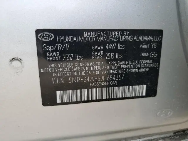 2018 HYUNDAI SONATA SPORT