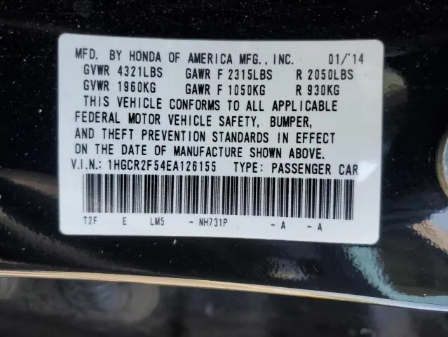 2014 HONDA ACCORD SPORT  