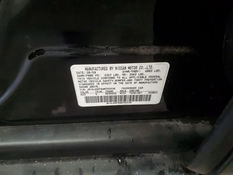 2010 INFINITI EX35 BASE  