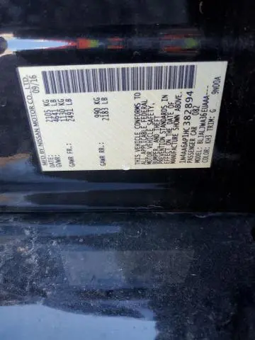 2017 NISSAN MAXIMA 3.5S  