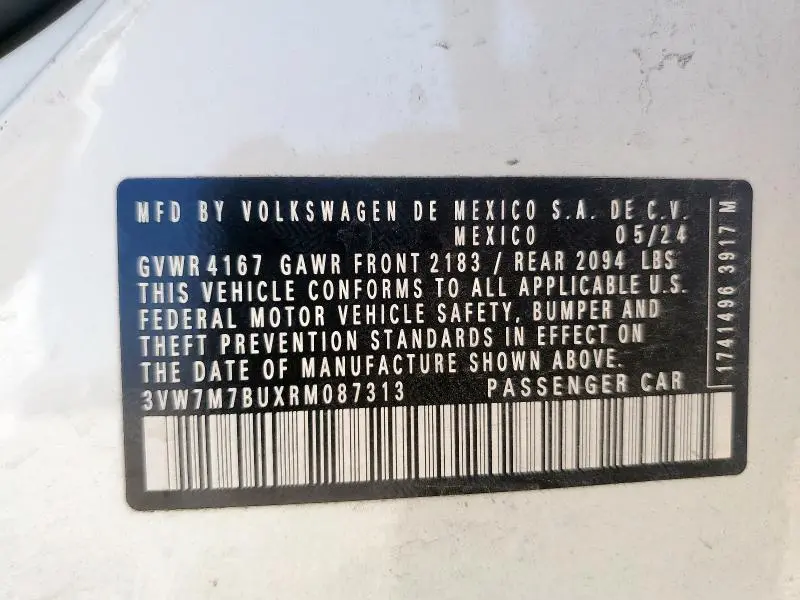 2024 VOLKSWAGEN JETTA SE  