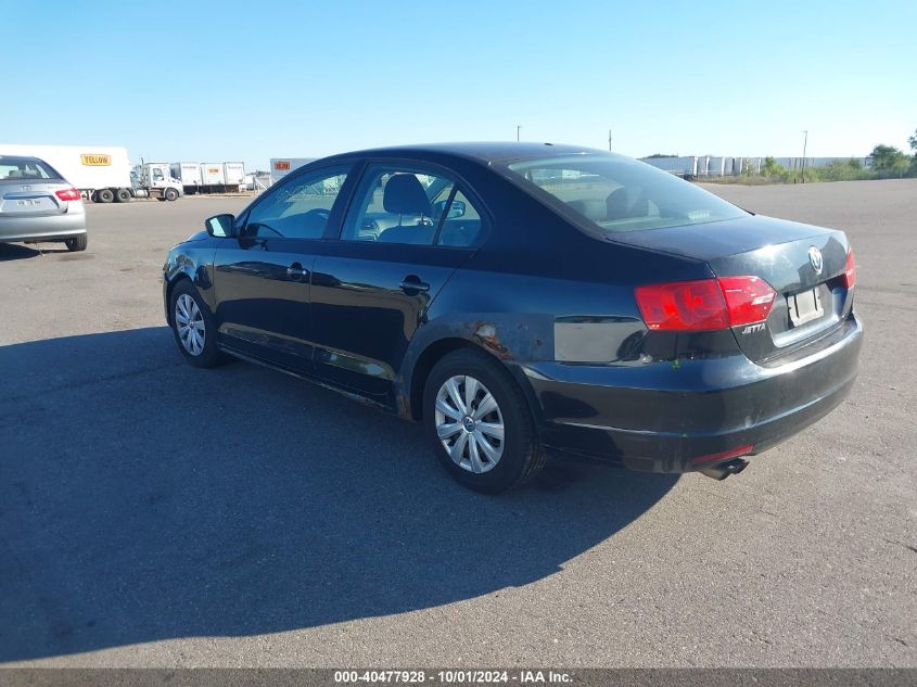 2012 VOLKSWAGEN JETTA 2.0L S