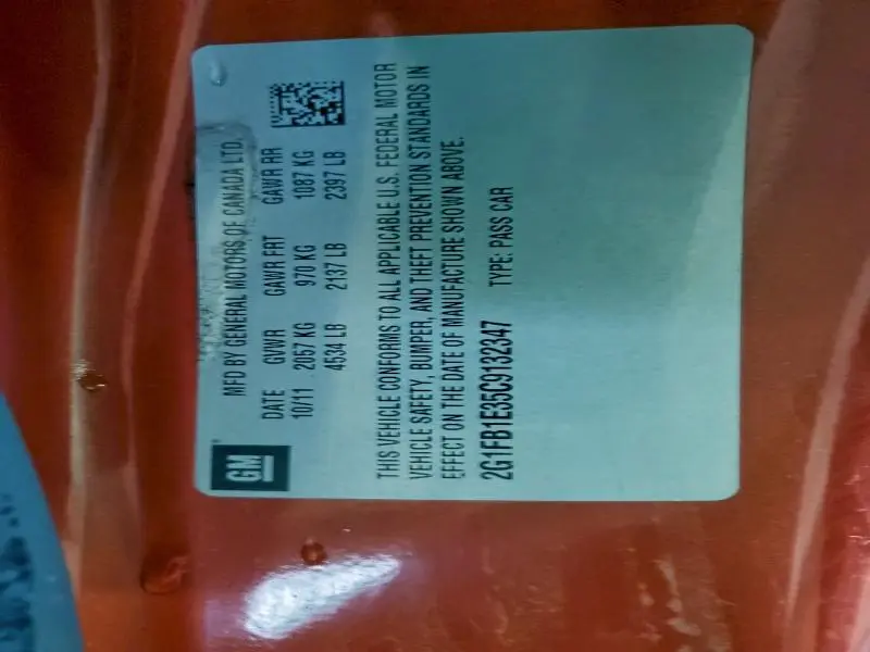 2012 CHEVROLET CAMARO LT  