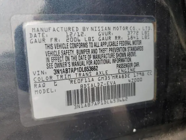 2013 NISSAN SENTRA S  