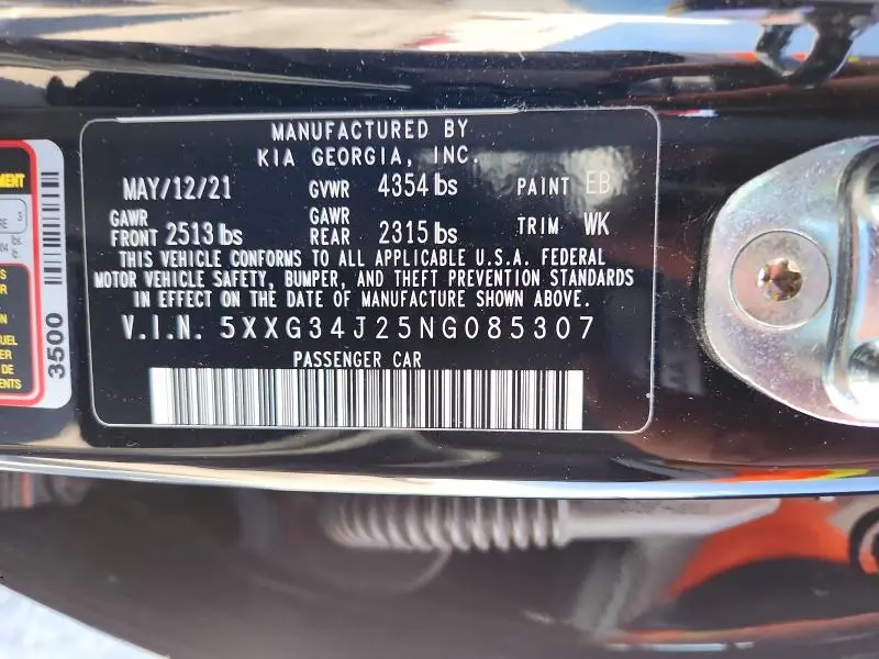 2022 KIA K5 EX  