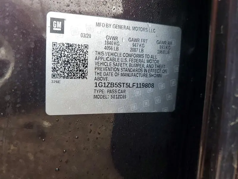 2020 CHEVROLET MALIBU LS  