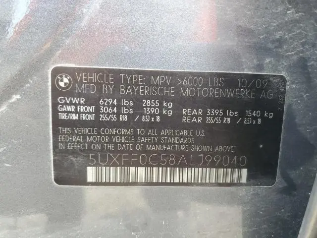 2010 BMW X5 XDRIVE35D  