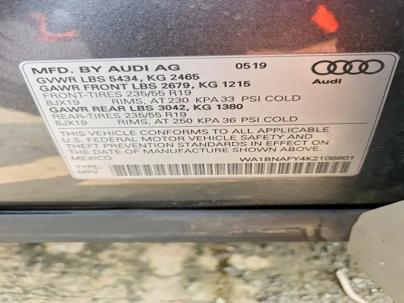 2019 AUDI Q5 PREMIUM PLUS  