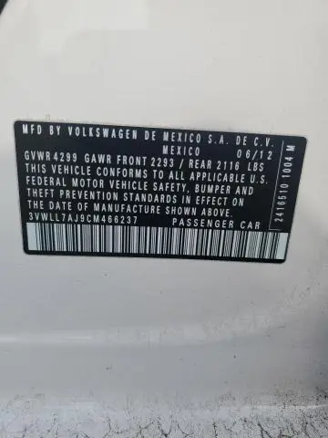 2012 VOLKSWAGEN JETTA TDI  