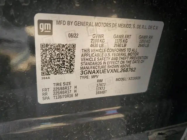 2022 CHEVROLET EQUINOX LT  