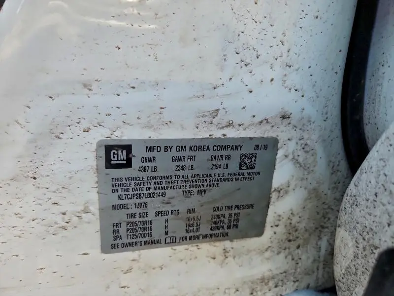 2020 CHEVROLET TRAX 1LT  