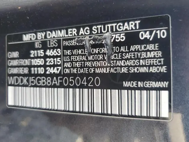 2010 MERCEDES-BENZ E 350  