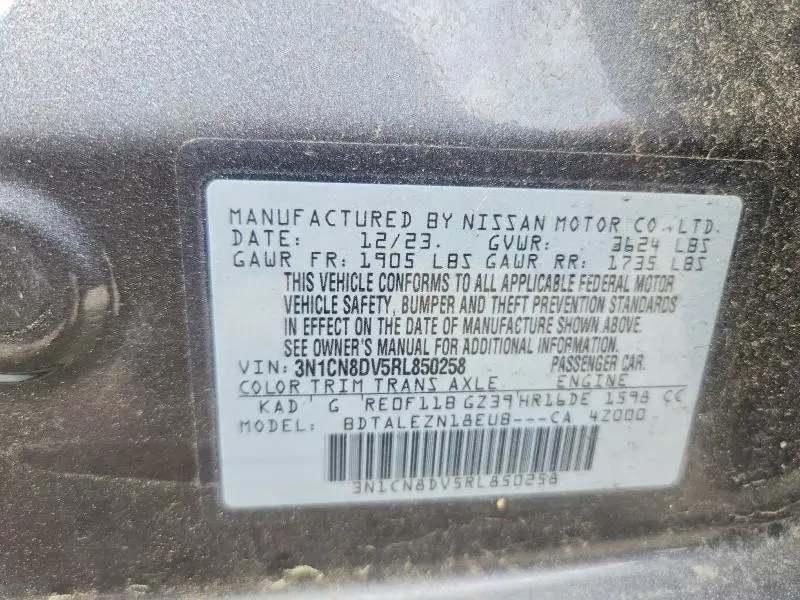 2024 NISSAN VERSA S  