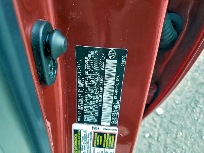 2010 TOYOTA CAMRY SE  