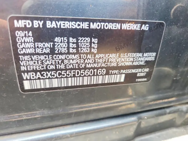 2015 BMW 328 XIGT  