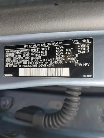 2017 VOLVO V60 CROSS COUNTRY PLATINUM  