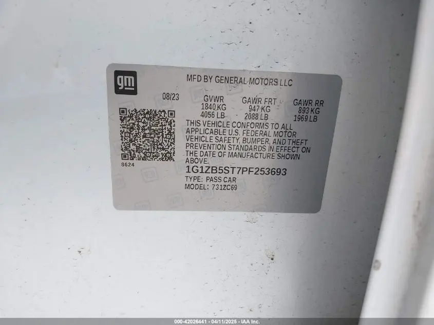 2023 CHEVROLET MALIBU FWD LS