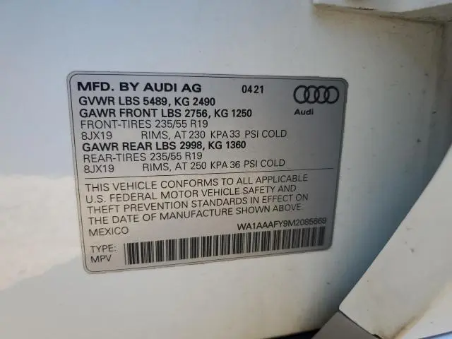2021 AUDI Q5 PREMIUM