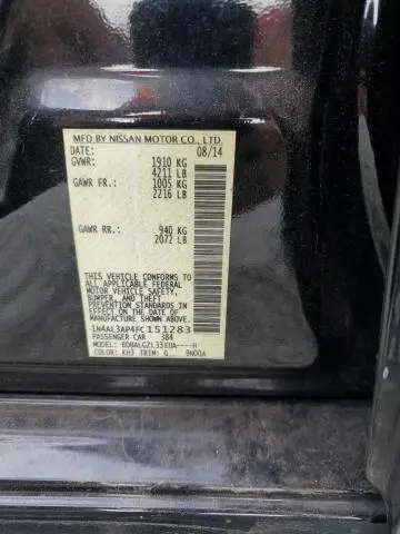 2015 NISSAN ALTIMA 2.5  