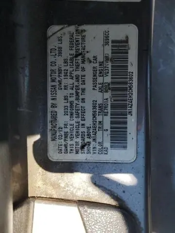 2012 NISSAN 370Z BASE  