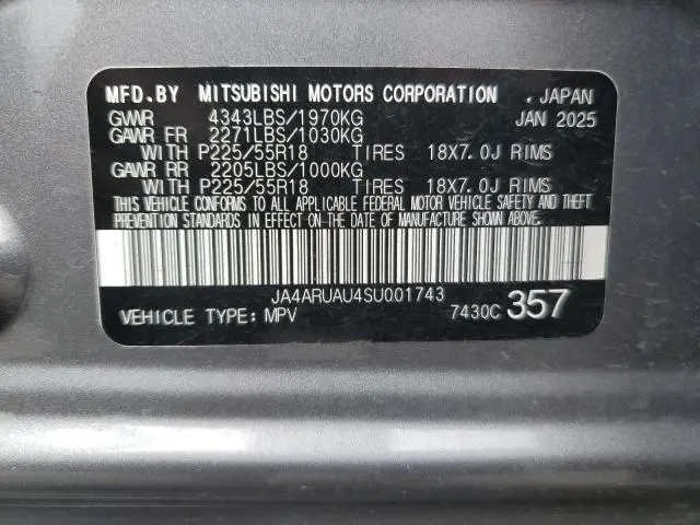 2025 MITSUBISHI OUTLANDER SPORT S