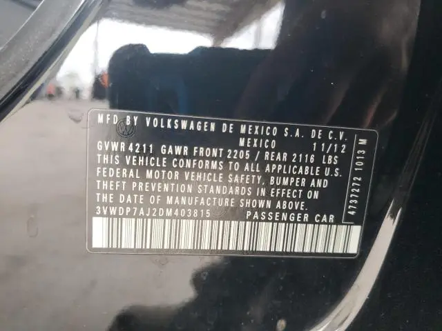 2013 VOLKSWAGEN JETTA SE  