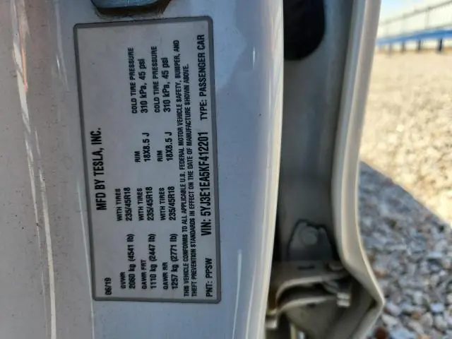 2019 TESLA MODEL 3   