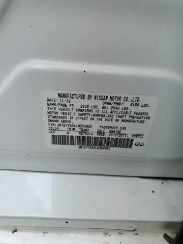 2020 INFINITI Q50 PURE