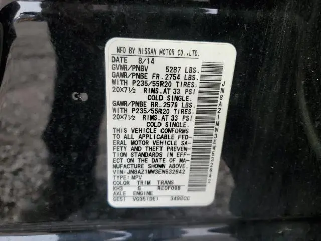 2014 NISSAN MURANO S