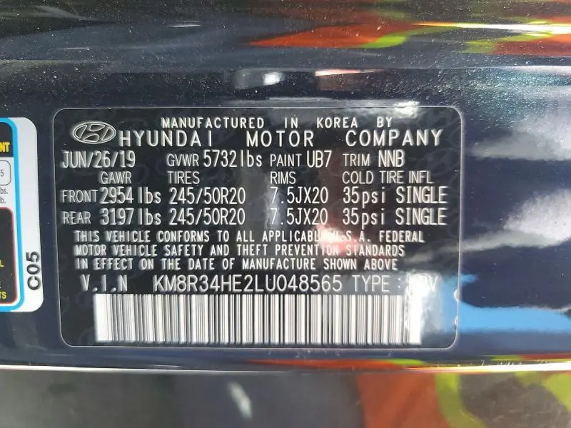 2020 HYUNDAI PALISADE SEL  
