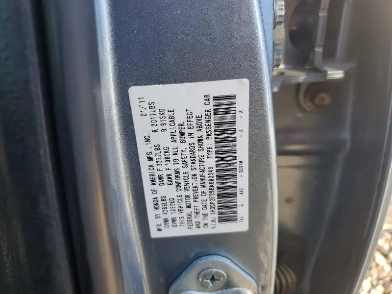 2011 HONDA ACCORD LX  