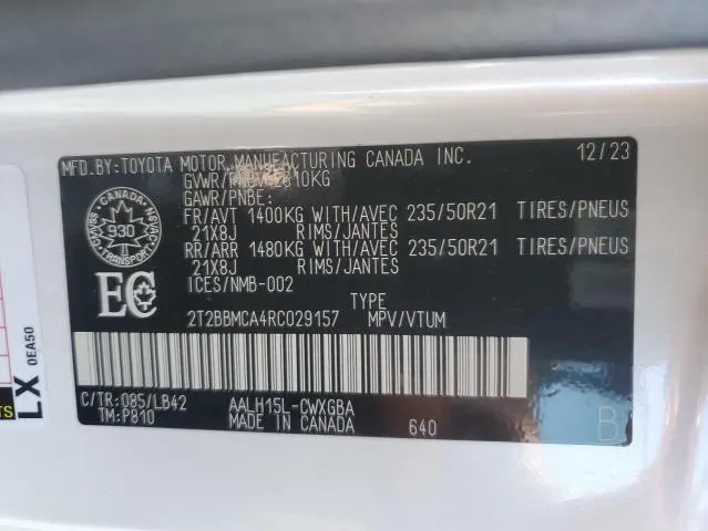 2024 LEXUS RX 350H BASE  
