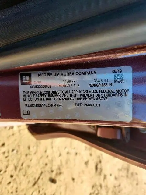 2020 CHEVROLET SPARK LS  