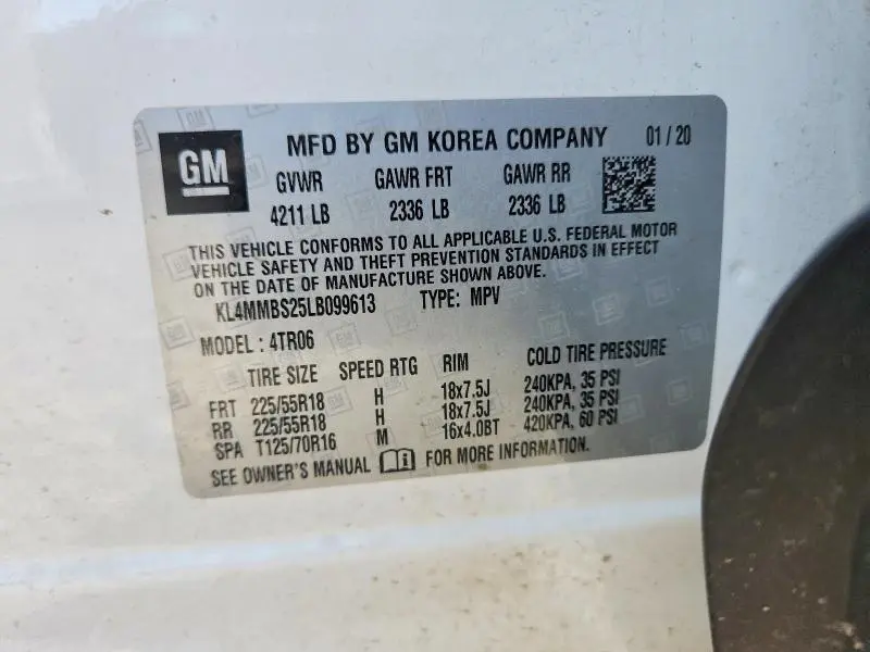 2020 BUICK ENCORE GX PREFERRED  