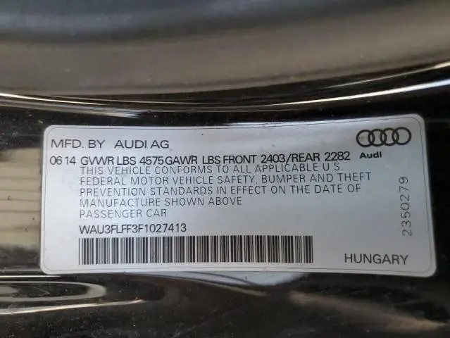 2015 AUDI A3 PREMIUM PLUS  