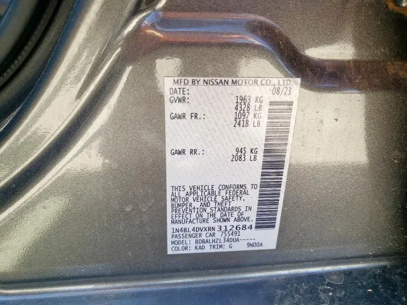 2024 NISSAN ALTIMA SV  