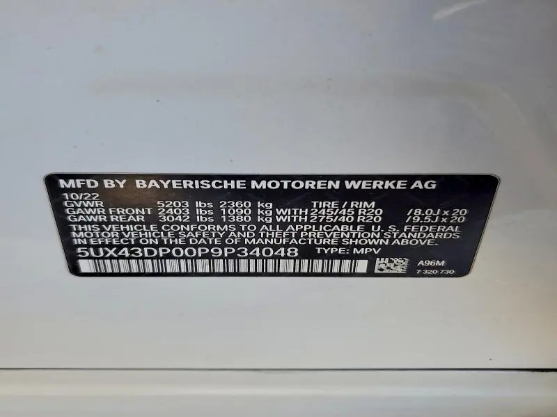 2023 BMW X3 SDRIVE30I  