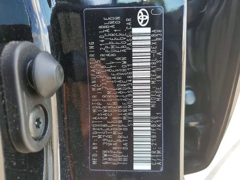 2025 TOYOTA COROLLA LE  