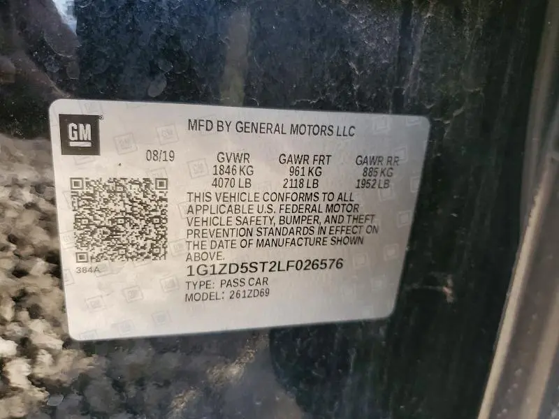 2020 CHEVROLET MALIBU LT  