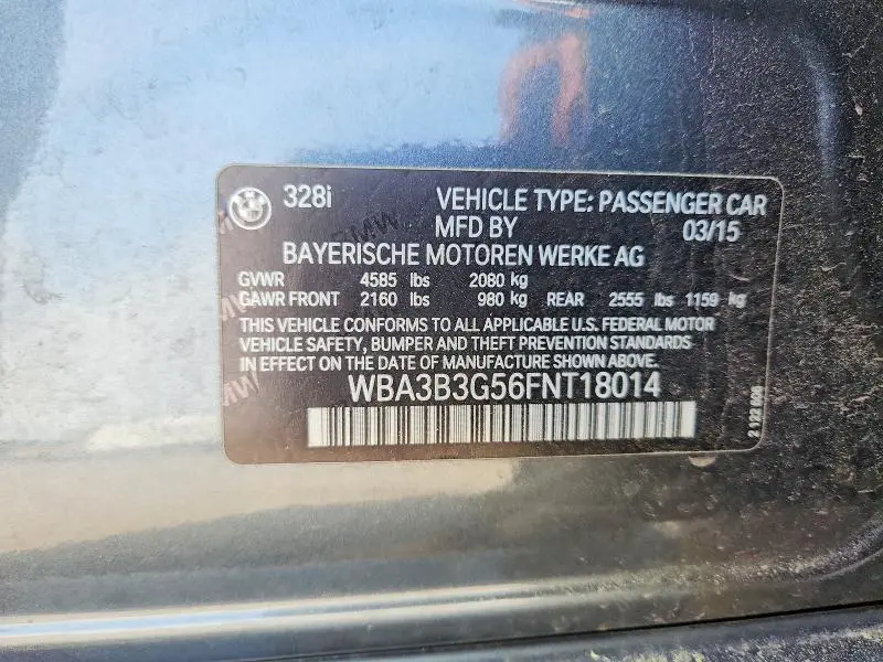 2015 BMW 328 XI  